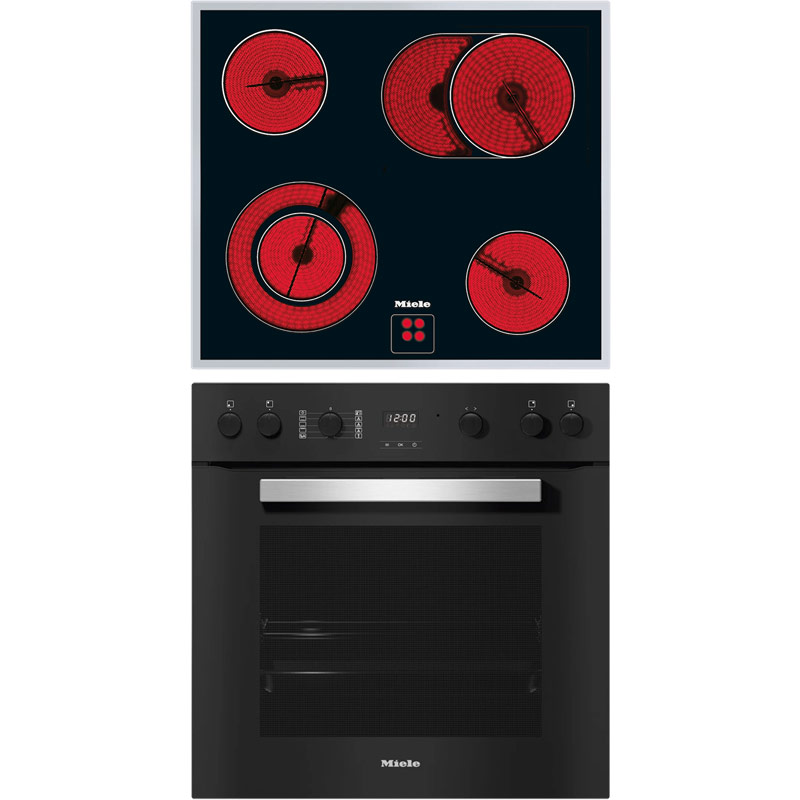 Herdset Miele H 2459 E Active Obsidianschwarz + KM 6013 Herdset Miele H 2459 E Active Obsidianschwarz + KM 6013