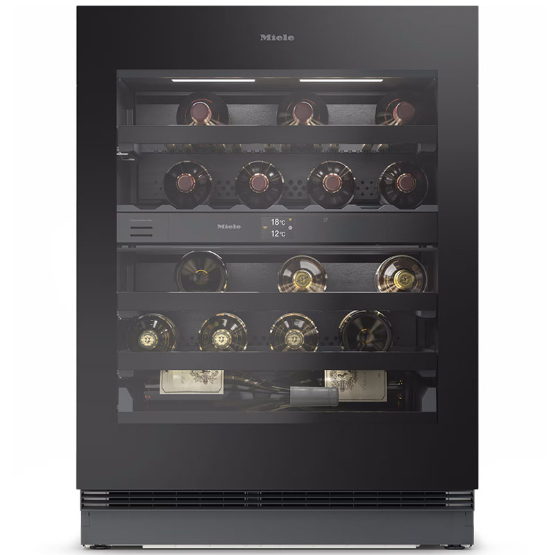 Weintemperierschrank Miele KWTUS 7096 E Obsidianschwarz Weintemperierschrank Miele KWTUS 7096 E Obsidianschwarz