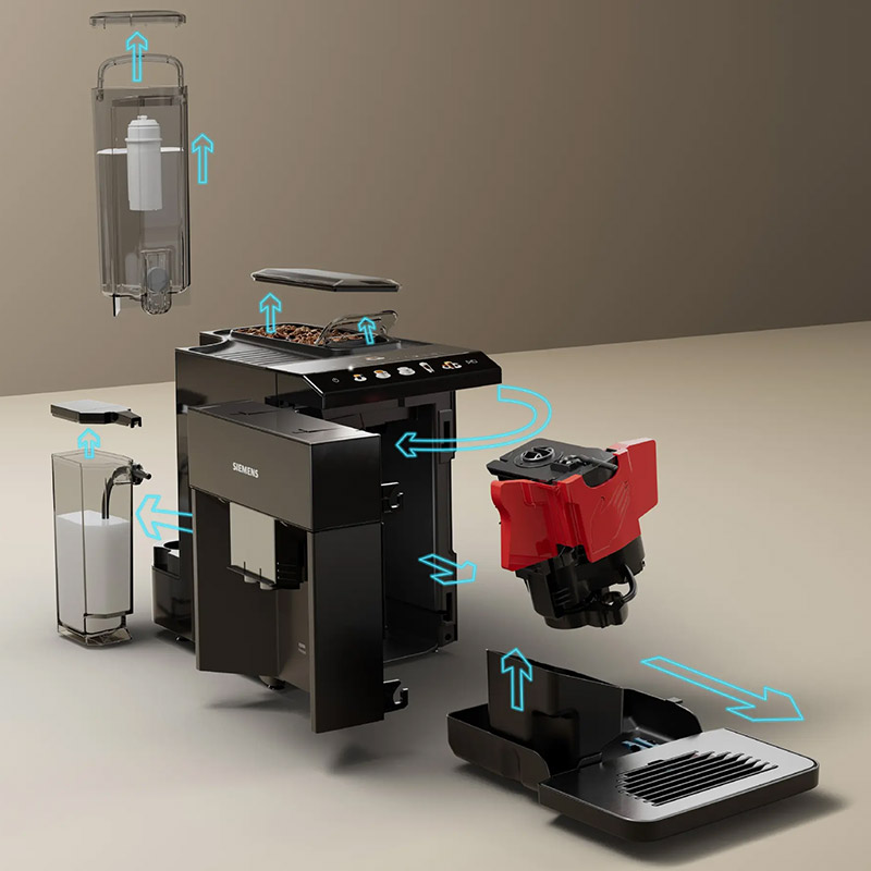 Kaffeevollautomat Siemens TQ 515 D 09 schwarz