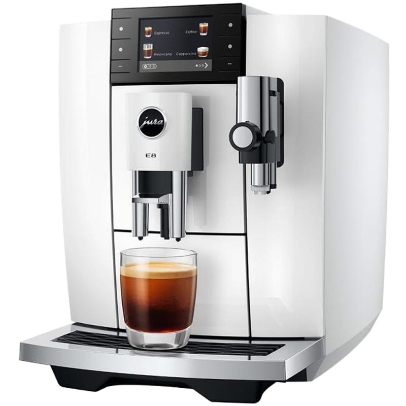 Kaffeevollautomat JURA E 8 Piano White (ED) Kaffeevollautomat JURA E 8 Piano White (ED)